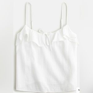 JCrew White Gauze Camisole